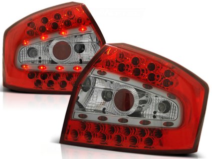 Zadní světla AUDI A4 8E 10.2000-10.2004 SEDAN červeno-bílé LED