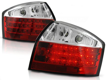 Zadní světla AUDI A4 10.2000-10.2004 červeno-bílé LED