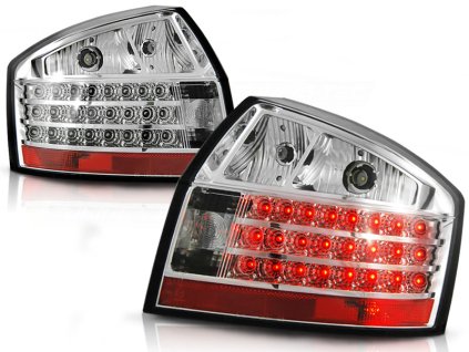 Zadní světla AUDI A4 10.2000-10.2004 chromové LED
