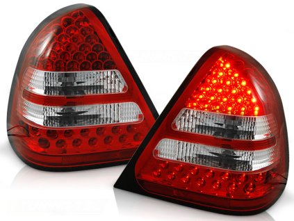 Zadní světla MERCEDES W202 C-KLASA 06.1993-06.2000 červeno-bílé LED