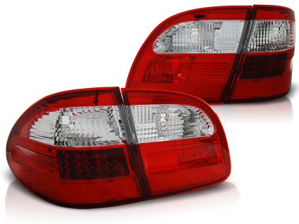 Zadní světla MERCEDES W211 WAGON E-KLASA 2002-2006 červeno-bílé LED