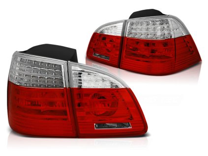 Zadní světla BMW E61 2004-03.2007 TOURING červeno-bílé LED