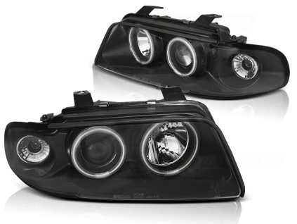 Přední světla,AUDI A4 11.94-12.98 ANGEL EYES CCFL černé