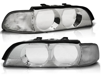 Přední kryty světel,BMW E39 09.95-08.00 chromové