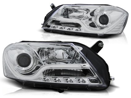 Přední světla VW PASSAT B7 10.10-10.14 CHROMOVÉ TUBE LIGHT