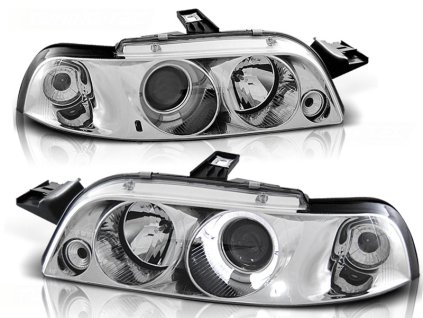Přední světla FIAT PUNTO 1 11.93-09.99 ANGEL EYES CHROMOVÉ