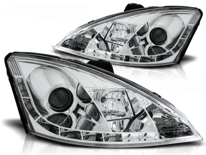 Přední světla Tuning Tec FORD FOCUS 1 10.98-10.01 DAYLIGHT CHROMOVÉ