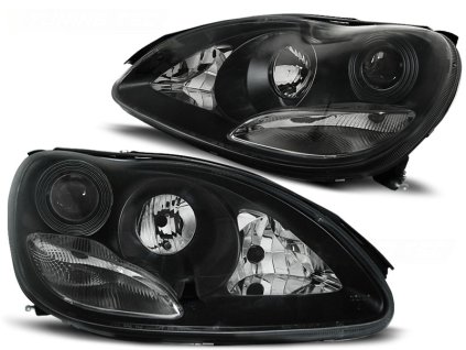 Přední světla MERCEDES W220 S-KLASA 09.98-05.05 ČERNÉ