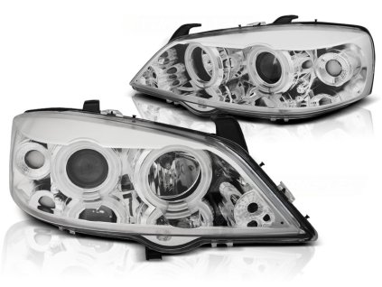 Přední světla OPEL ASTRA G 09.97-02.04 ANGEL EYES CCFL chromové
