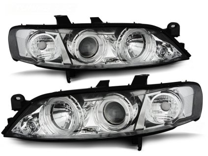 Přední světla OPEL VECTRA B 11.95-12.98 ANGEL EYES chromové