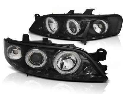 Přední světla OPEL VECTRA B 99-03.02 ANGEL EYES CCFL černé