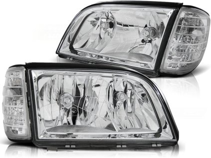 Přední světla MERCEDES W140 S-KLASA 03.91-10.98 chromové