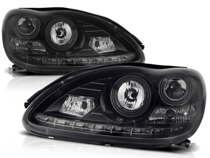 Přední světla MERCEDES W220 S-KLASA 09.98-05.05 DAYLIGHT černé