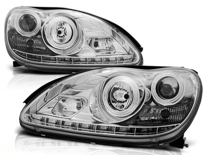 Přední světla MERCEDES W220 S-KLASA 09.98-05.05 DAYLIGHT chromové