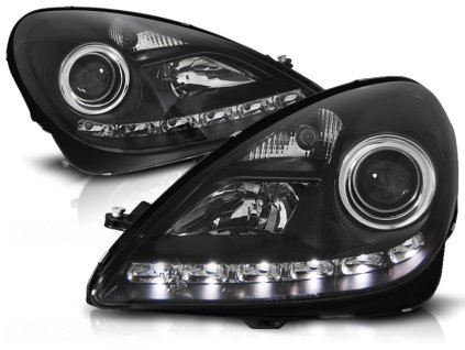 Přední světla MERCEDES R171 SLK 04-11 DAYLIGHT černé