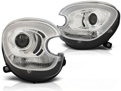 Přední světla BMW MINI (COOPER) R60 COUNTRYMAN 10-14 TUBE LIGHT chromové HID