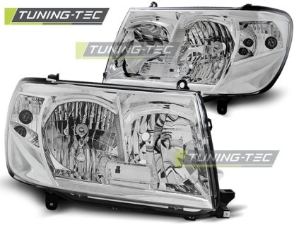 Přední světla TOYOTA LAND CRUISER FJ100 05-06 chromové
