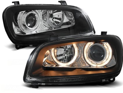 Přední světla TOYOTA RAV4 06.94-06.00 ANGEL EYES černé