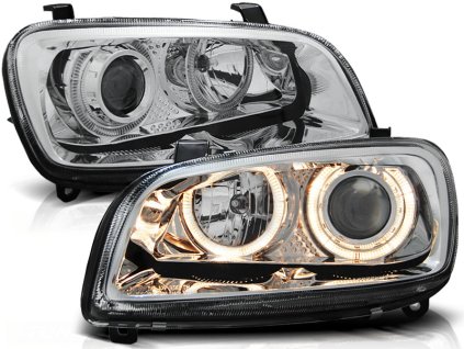 Přední světla TOYOTA RAV4 06.94-06.00 ANGEL EYES chromové