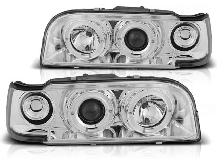 Přední světla VOLVO 850 92-12.96 ANGEL EYES chromové