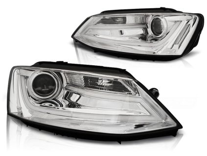 Přední světla VW JETTA VI 1.11- TUBE LIGHT chromové