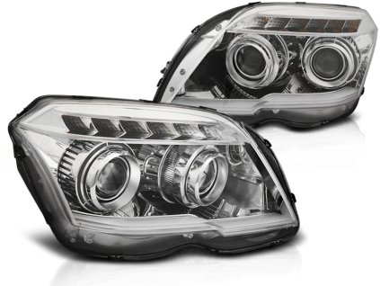 Přední světla MERCEDES GLK X204 06.08-08.12 TUBE LIGHT chromové