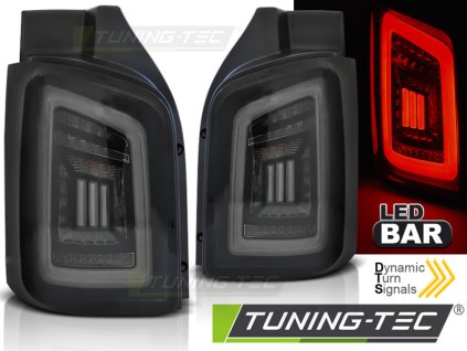 Zadní světla LED BAR DTS VW T5 04.03-09 černo-kouřové