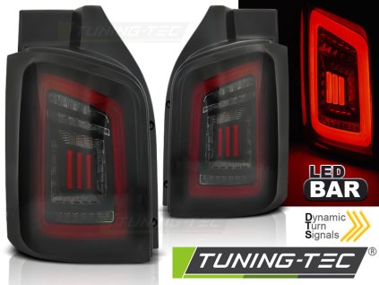 Zadní světla LED BAR DTS VW T5 04.2003-2009 černo-červeno-kouřové