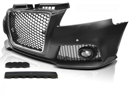 Přední nárazník AUDI A3 8P 2008-2012 RS STYLE CHROM ČERNÝ PDC