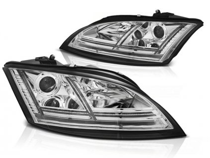 Přední světla s LED SEQ AUDI TT 8J 2006-2010 chromová