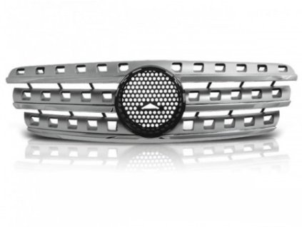 Přední sportovní maska Mercedes-Benz W163 98-05 AMG look W164 chrom/silver