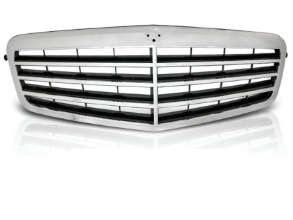 Přední sportovní maska Mercedes-Benz W212 09-13 chromová