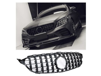 grill mercedes w205 fl 18 panamericana black amg