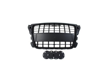 grill audi a3 08 12 s8 look glossy black pdc