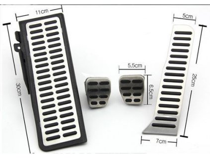 RS sportovní pedály VW PASSAT B6 2005–2010  3C manuální