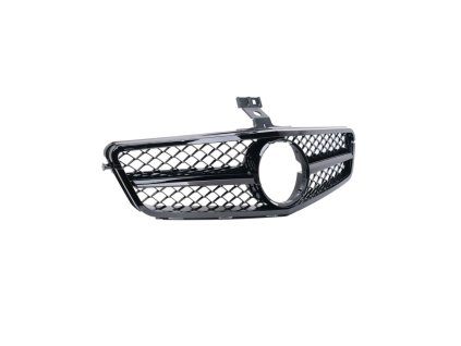 Přední maska MERCEDES W204 2011- 2014 leskle černá