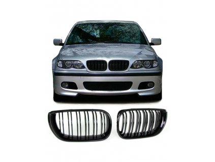 Přední maska BMW E46 2001-2005 černá lesklá