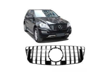 Přední maska MERCEDES W164 2008-11 PANAMERICANA černě chromová