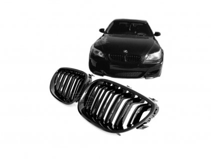 Přední maska BMW E60/61 2003-2010, černá lesklá