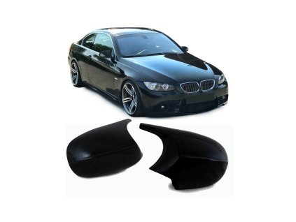 Kryty zrcátek BMW E92 Coupe černá matná
