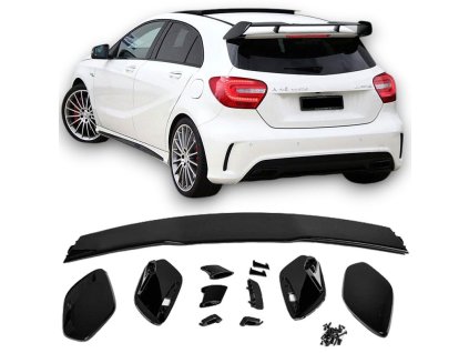 Spoiler zadní kapoty MERCEDES W176 A , AMG A45 ČERNÝ LESKÝ 2012-2018
