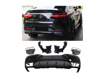 dyfuzor mercedes gle c292 63 amg optik 2x2 black