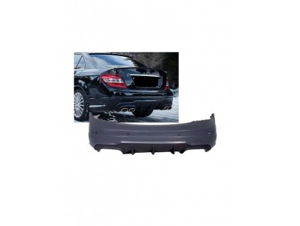 Zadní nárazník MERCEDES W204 2007-2014 SEDAN C63 AMG STYLE PDC