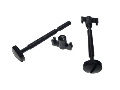 Sada plastových šroubků a matek na zimní clonu