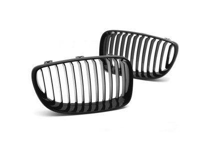 Přední maska BMW Série 1 E81 / E82 / E87 / E88 (2007–2013) - lesklá, černá