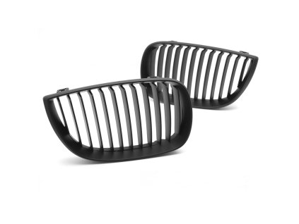 Přední maska BMW Série 1 E87 5d Hatchback (2004–2007) - matná, černá