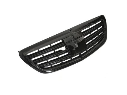 Přední maska Mercedes S-Class W222 (2013–2017) - černá, lesklá