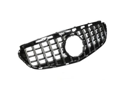 Přední maska Mercedes E-CLASS W212 (2013–2016) - černá, chromová, GT style