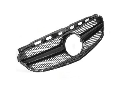 Přední maska Mercedes E-CLASS W212 (2013–2016) - lesklá, černá