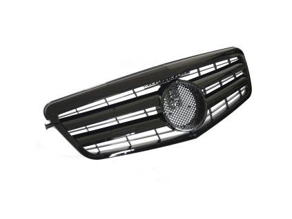 Přední maska Mercedess E-CLASS W212 (2009–2013) - lesklá, černá, CL style